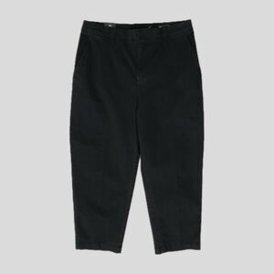 GAP Black Mid Rise Straight Up Khaki Cotton Cropped Pants Chinos Women's 12